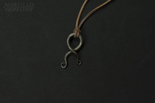 6 cm Troll cross necklace in mild steel