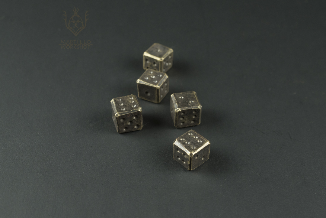 brass dice