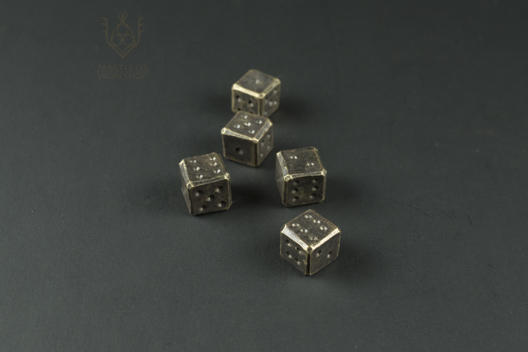 brass dice