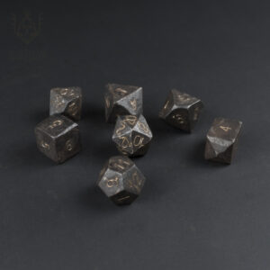 forged steel dnd dice set