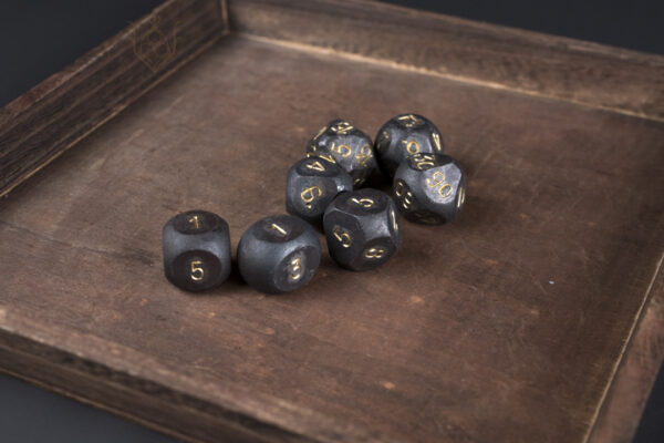 Hand Forged Steel Dice Set for DnD - Image 2