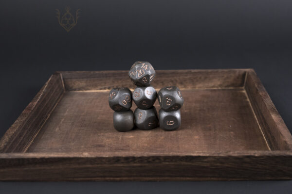 Hand Forged Steel Dice Set for DnD - Image 13