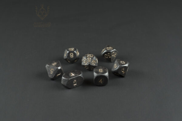 steel Dnd dice set