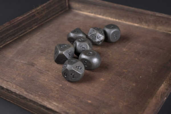 Hand Forged Steel Dice Set for DnD - Image 18