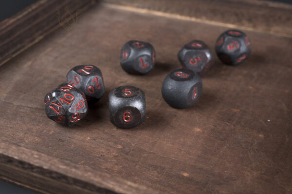 Hand Forged Steel Dice Set for DnD - Image 22