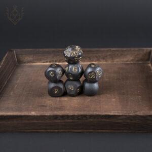 Hand Forged Steel Dice Set for DnD