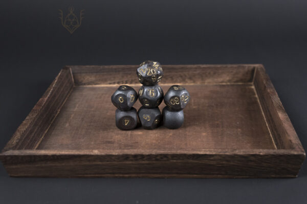 Hand Forged Steel Dice Set for DnD