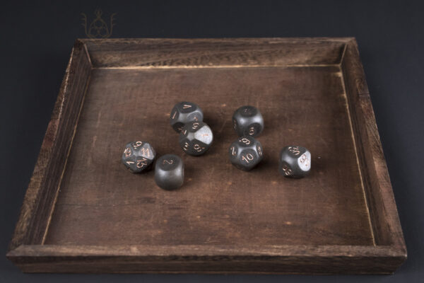 Hand Forged Steel Dice Set for DnD - Image 12