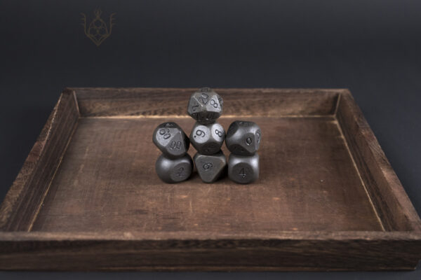 Hand Forged Steel Dice Set for DnD - Image 19