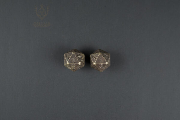 D20 in brass