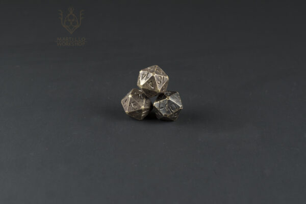 D20 in brass