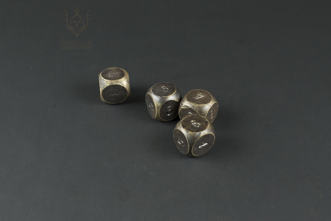 Brass d6 6 sided