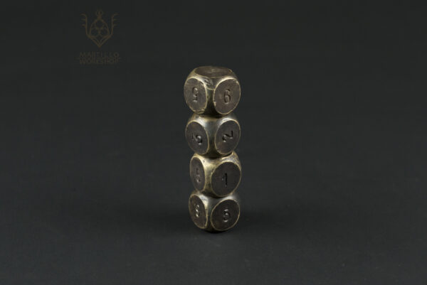 Brass d6 6 sided